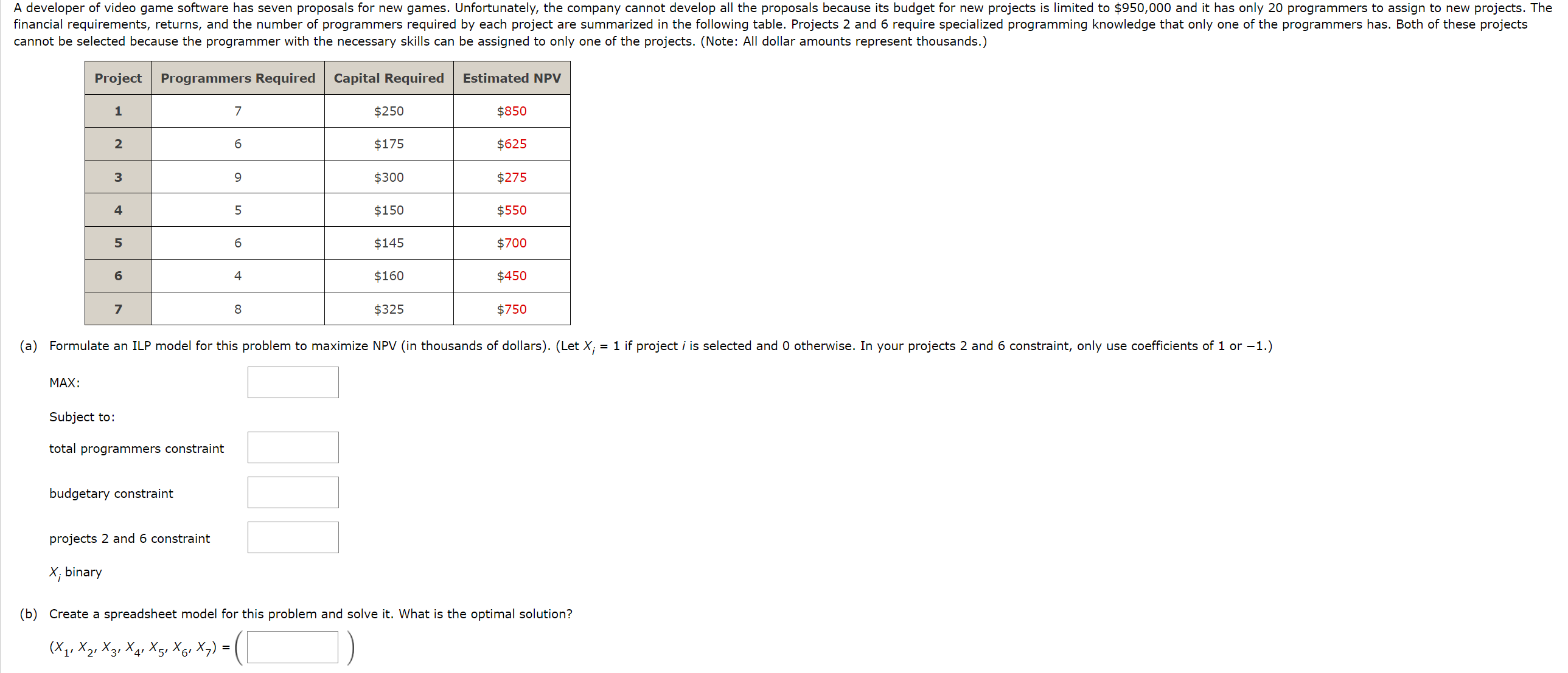  Please help. Please don't ask me to use solver or spreadsheet/excel
