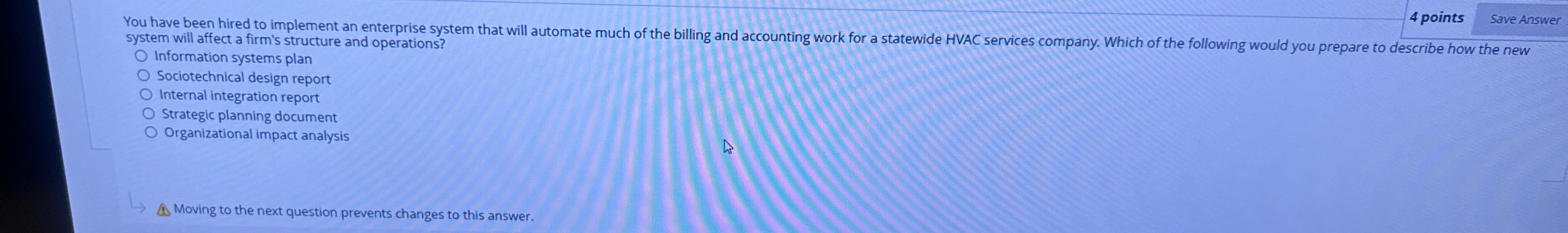  4 points system will affect a firm's structure and operations? Information