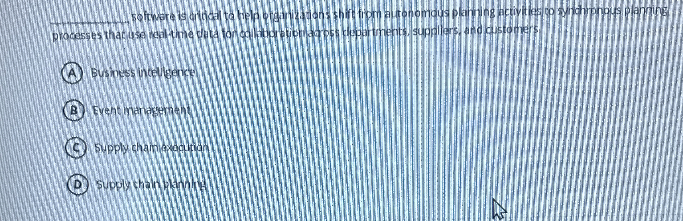  q, software is critical to help organizations shift from autonomous planning
