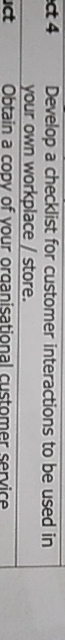  Develop a checklist for customer interactions to be used in your