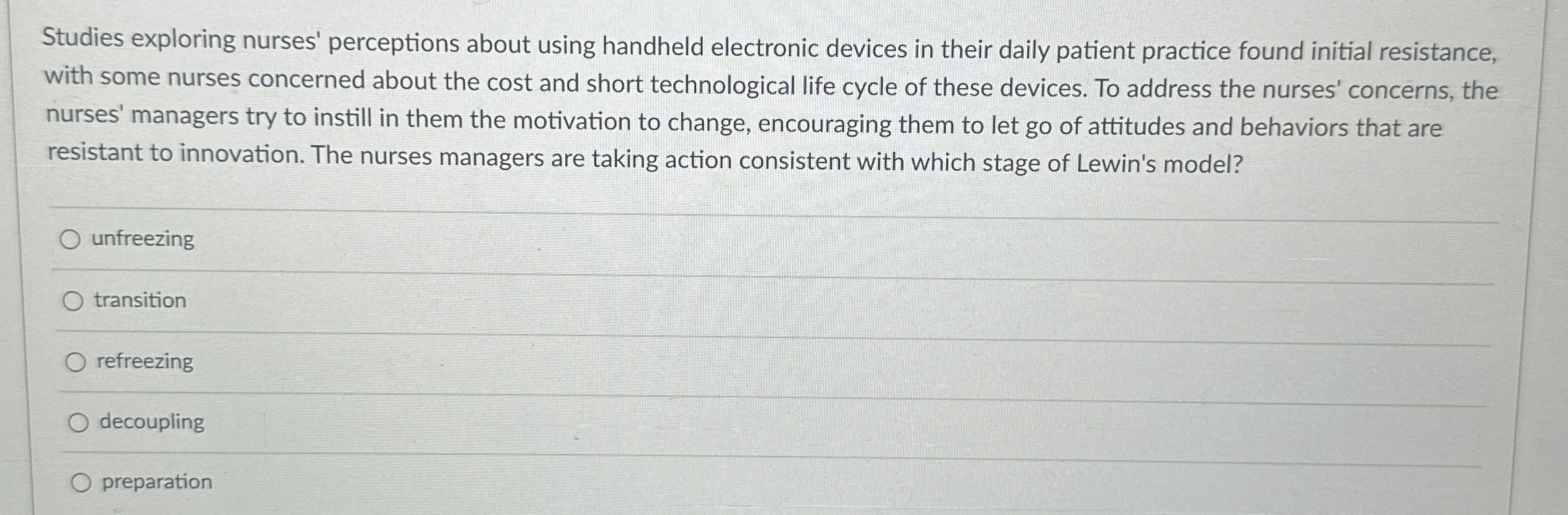  Studies exploring nurses' perceptions about using handheld electronic devices in their