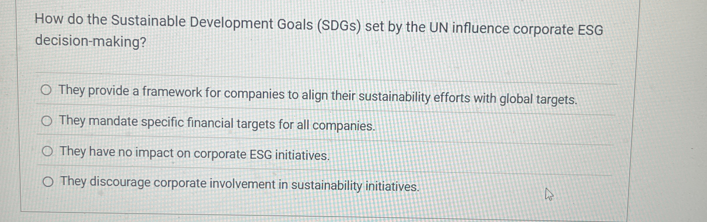  How do the Sustainable Development Goals (SDGs) set by the UN