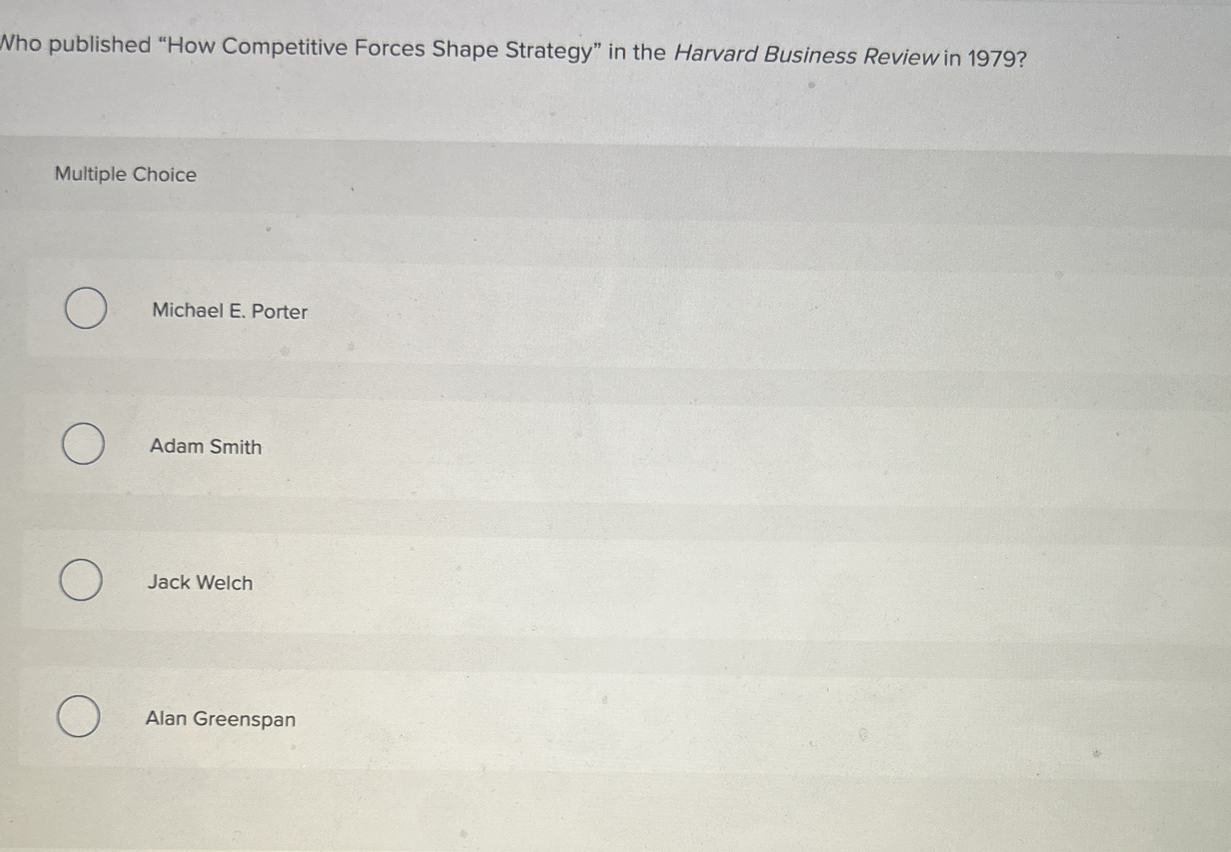  Nho published "How Competitive Forces Shape Strategy" in the Harvard Business