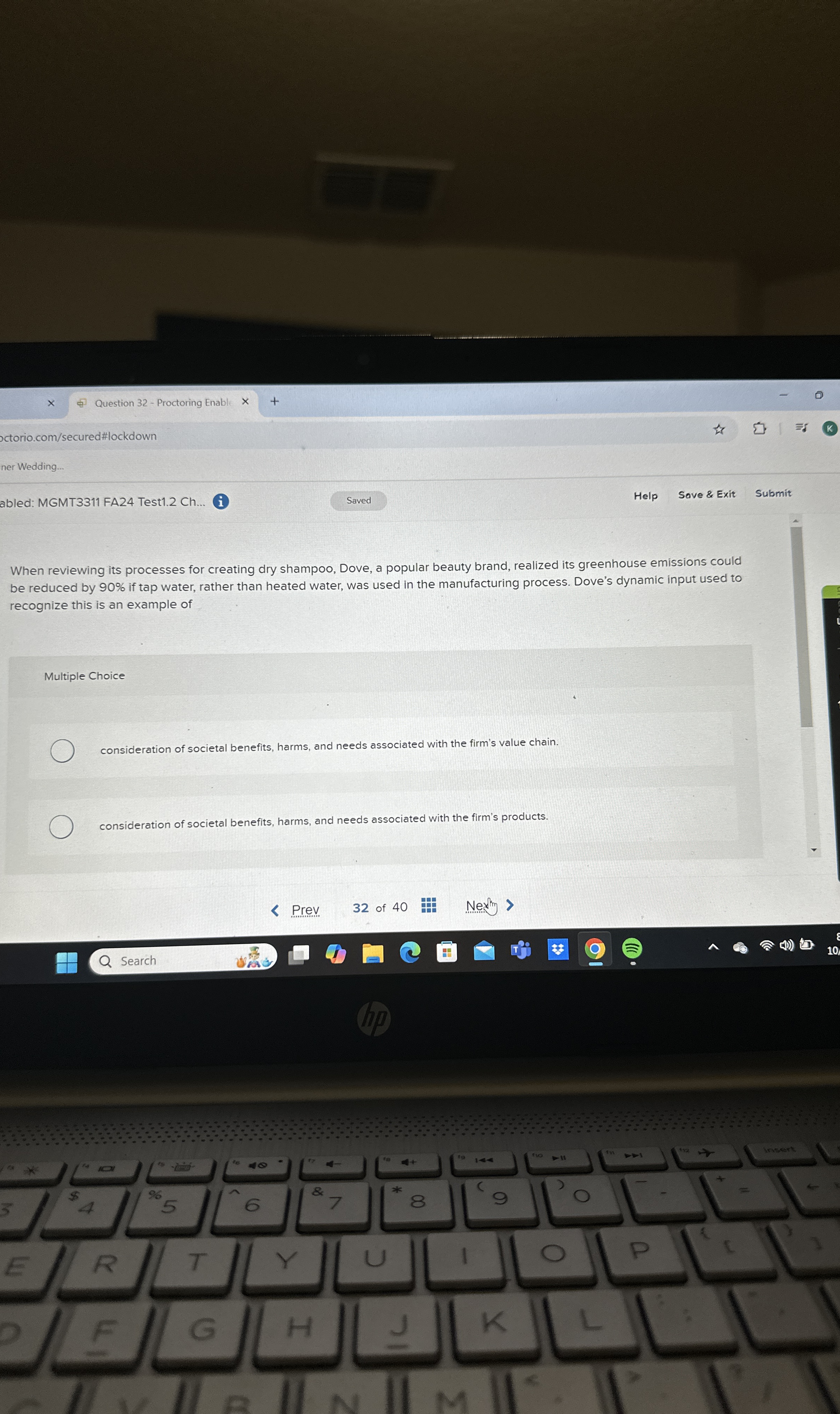  When reviewing its processes for creating dry shampoo, Dove, a popular