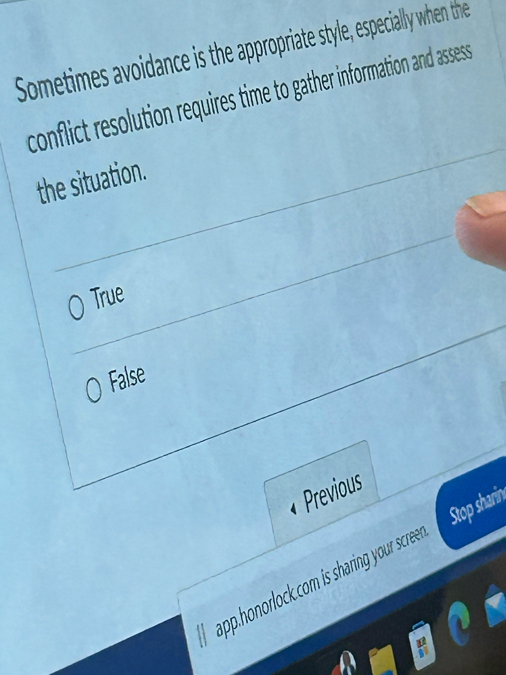  Sometimes avoidance is the appropriate style, especially when the confict resolution
