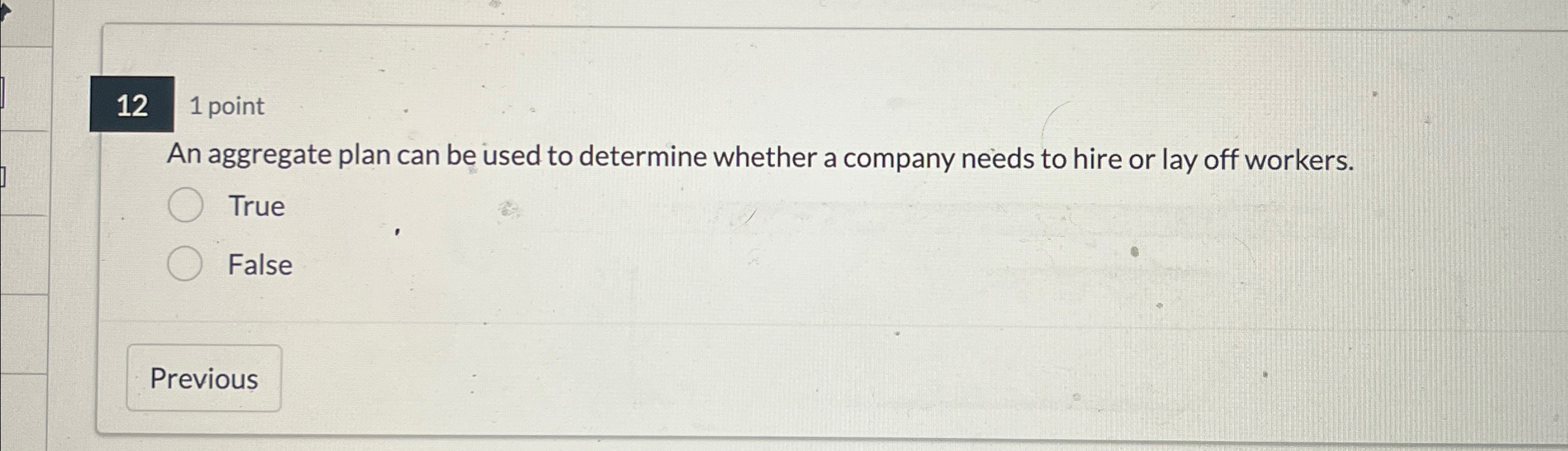  121 point An aggregate plan can be used to determine whether