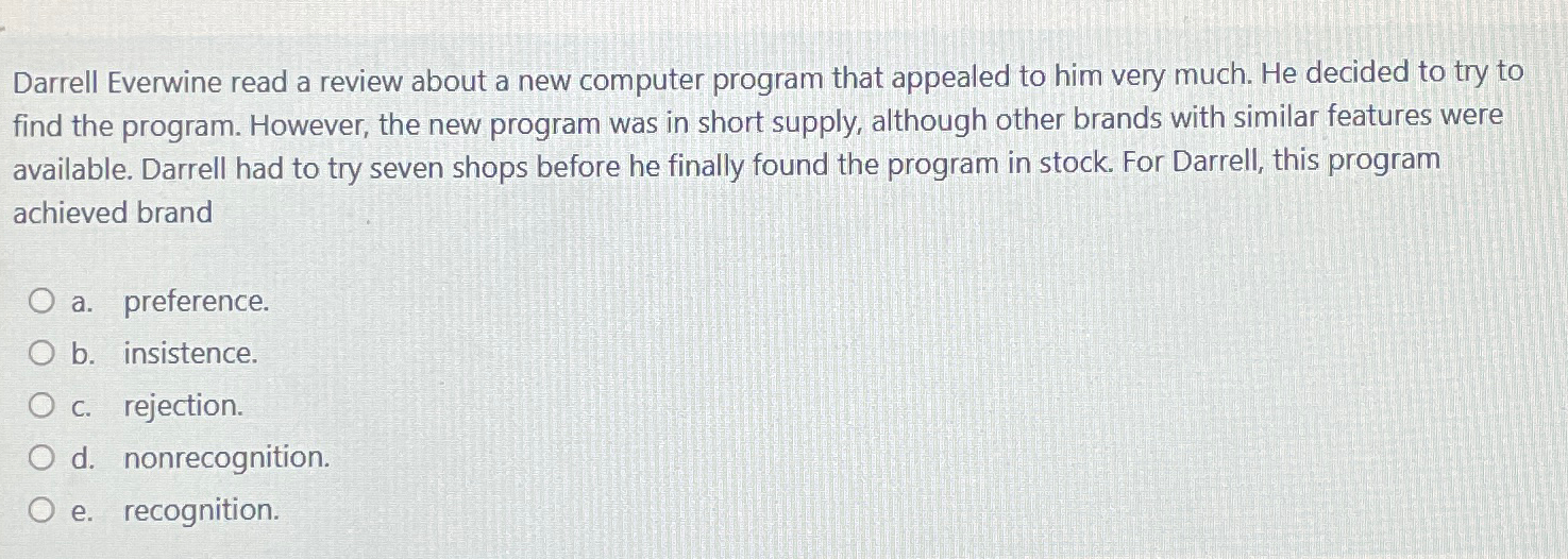  Darrell Everwine read a review about a new computer program that