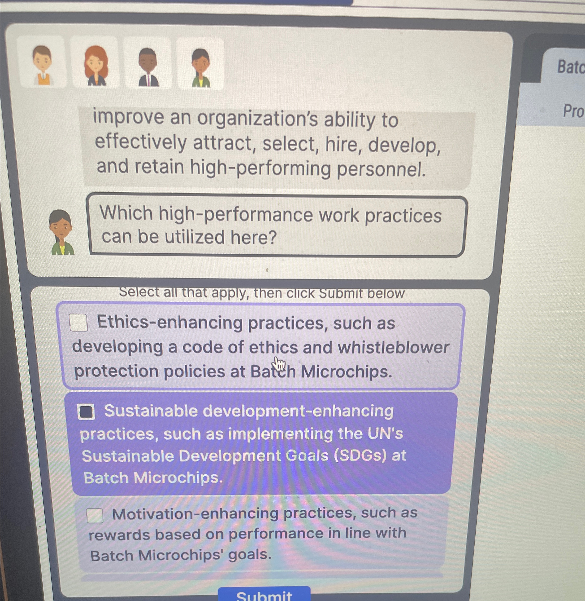  improve an organization's ability to effectively attract, select, hire, develop, and