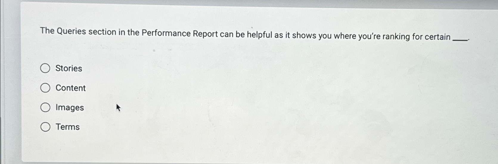  The Queries section in the Performance Report can be helpful as