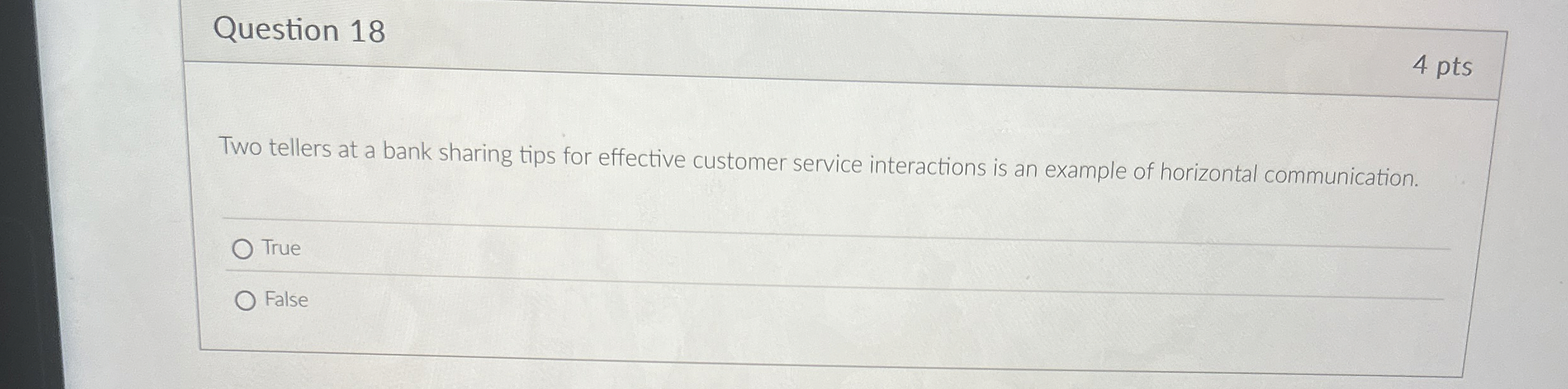  Question 18 Two tellers at a bank sharing tips for effective