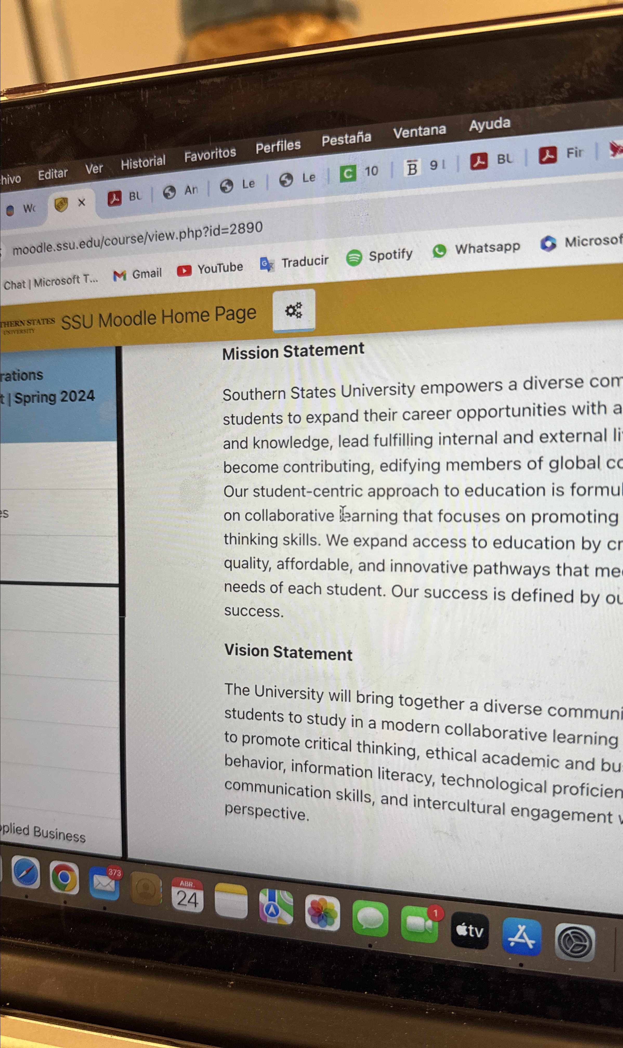  Chat | Microsoft T... Gmail YouTube Traducir Spotify Whatsapp Microsof IHERNSTATES