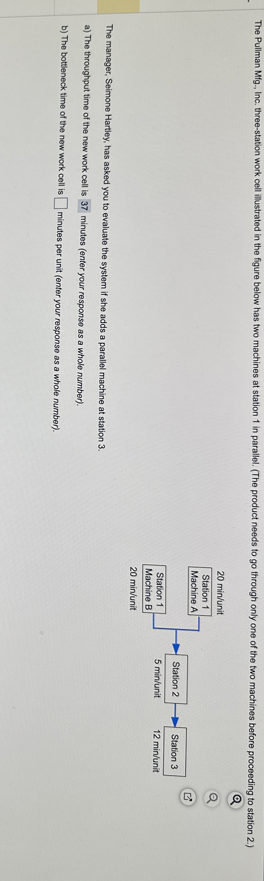 How to solve The Pullman Mfg., Inc. three-station work cell illustrated