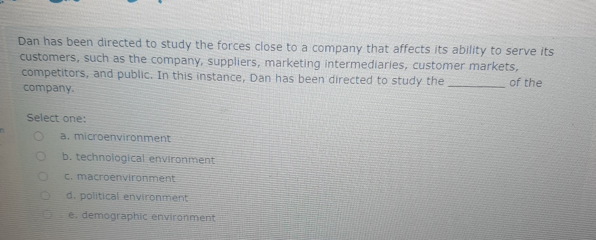  Dan has been directed to study the forces close to a