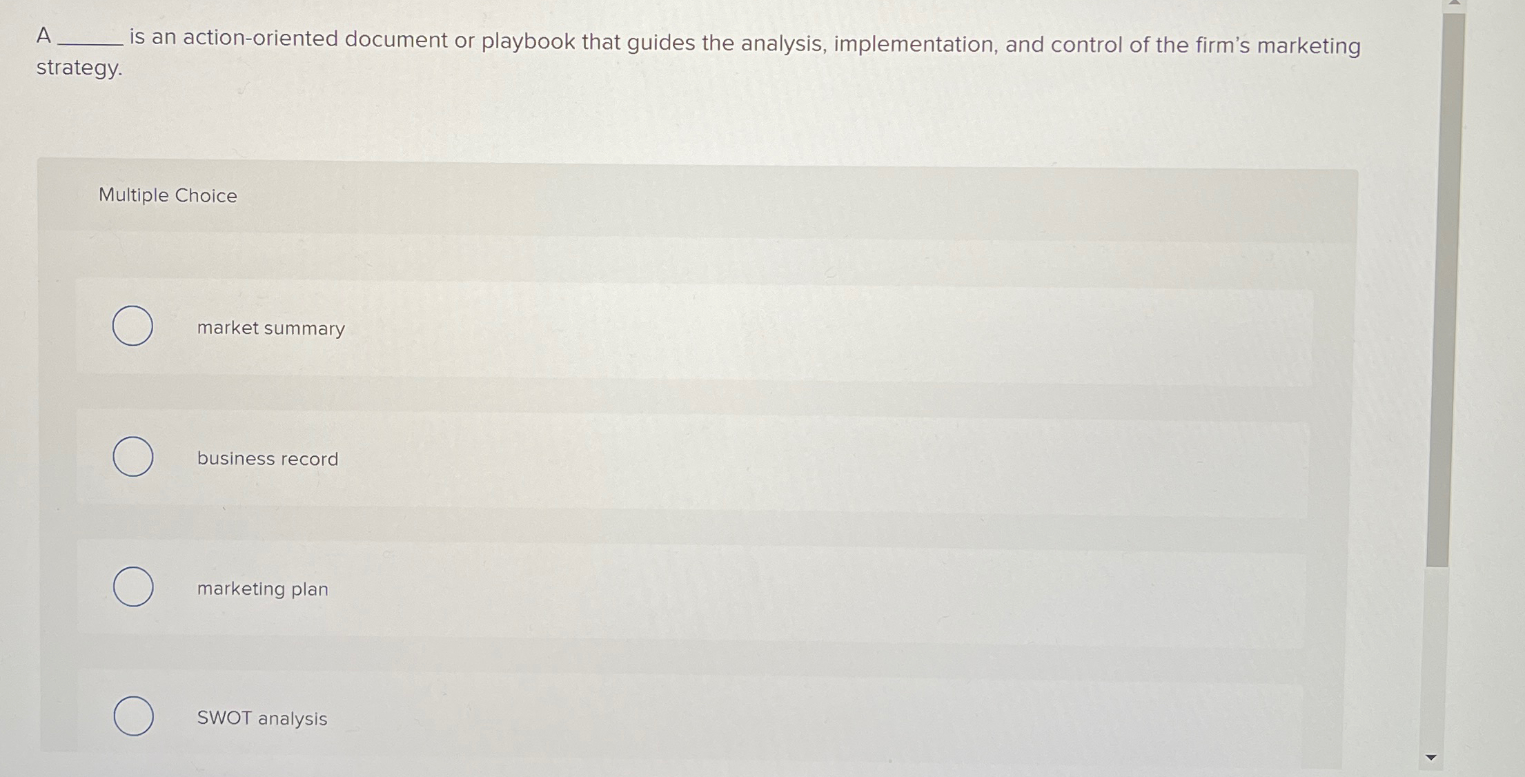  A q, is an action-oriented document or playbook that guides the