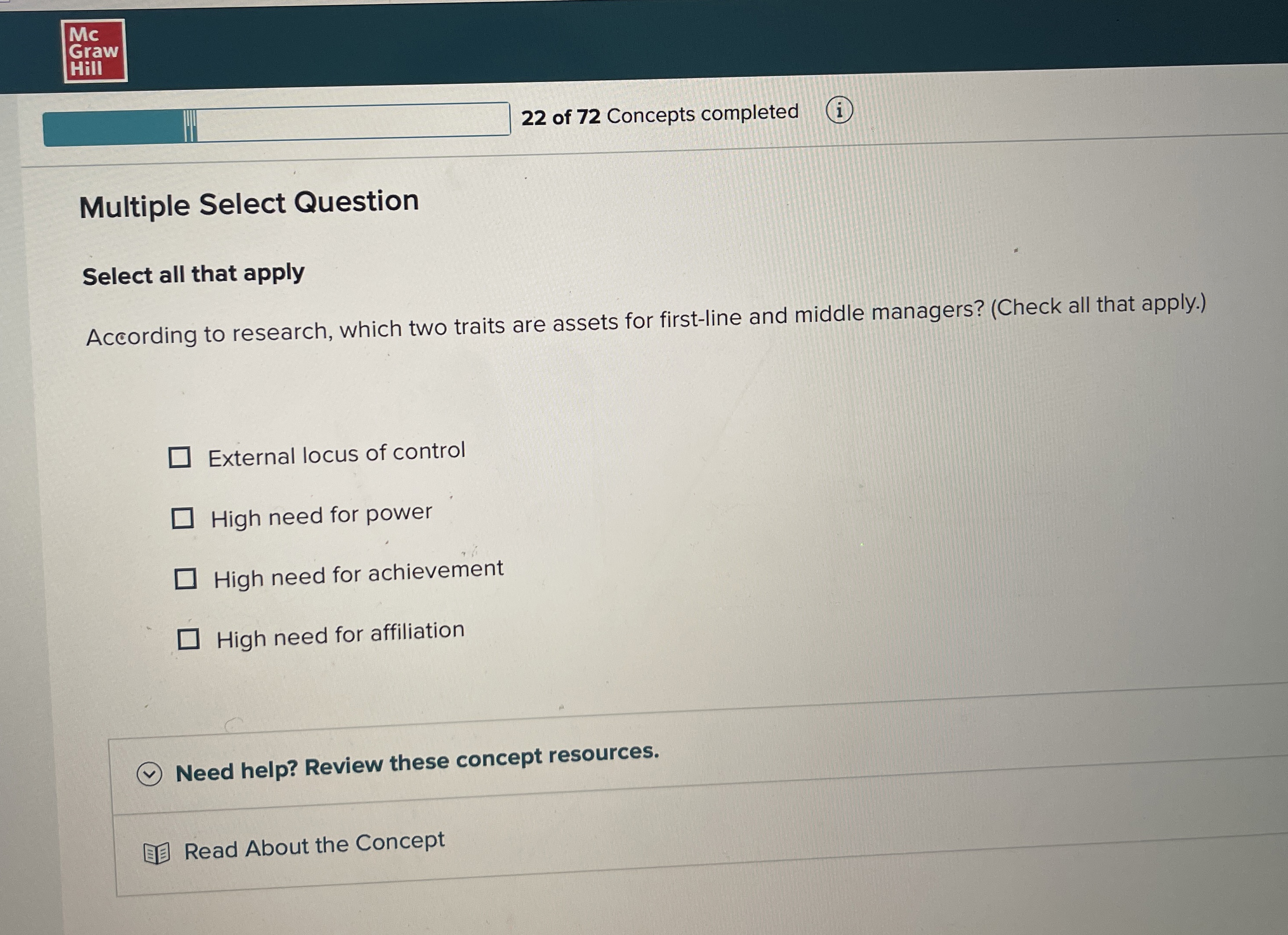  Multiple Select Question Select all that apply According to research, which