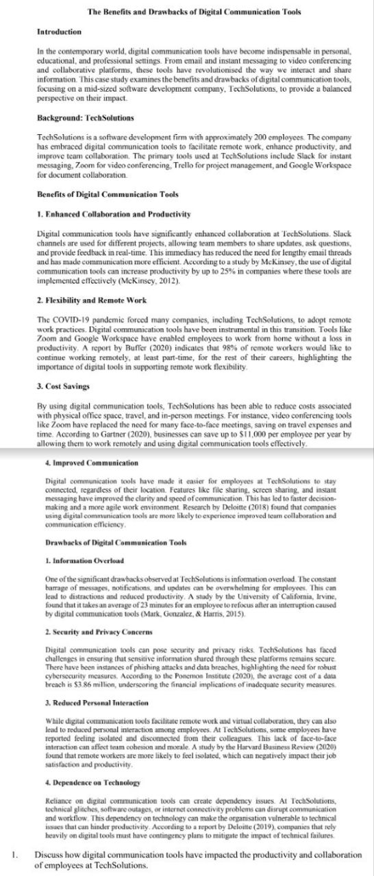  Need Introduction 2 positive impacts/effects 2 negative impacts/effects Conclusion 