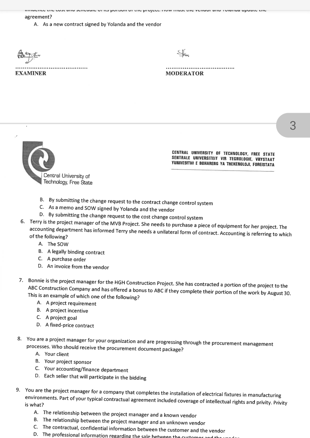  agreement? A. As a new contract signed by Yolanda and the