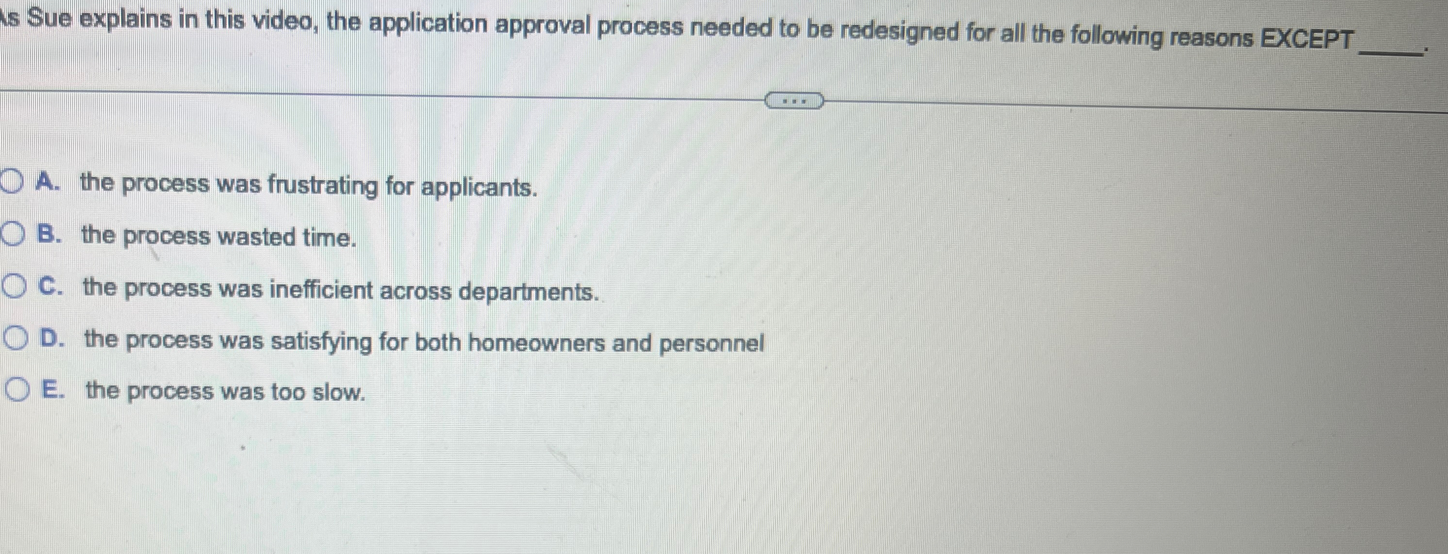  is Sue explains in this video, the application approval process needed