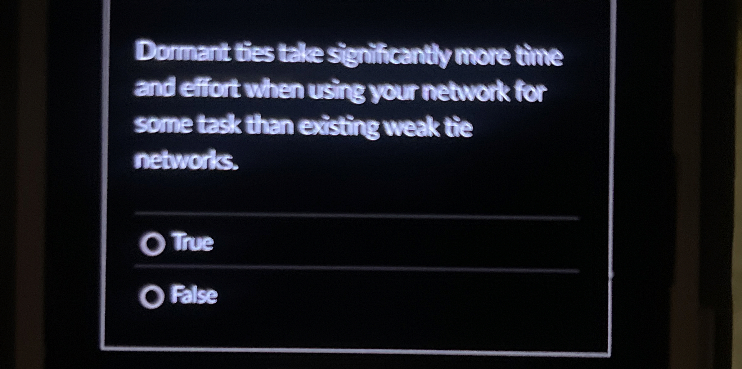  Dormant ties tale significantly more time and effort when using your