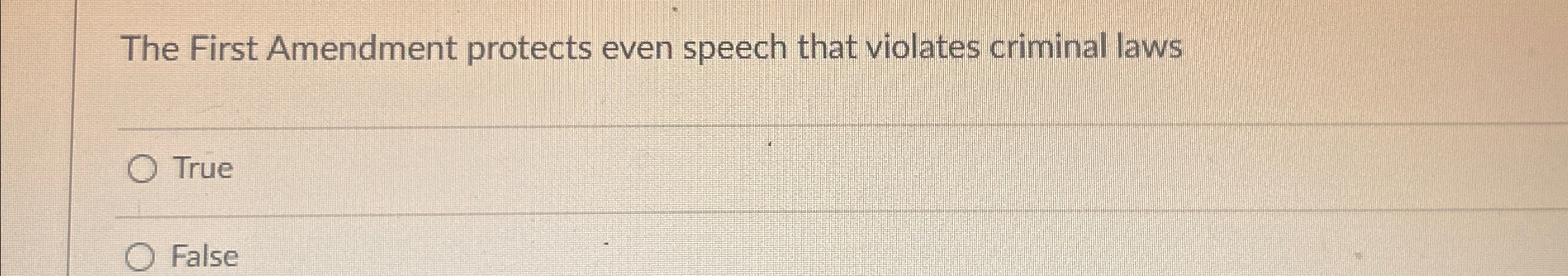  The First Amendment protects even speech that violates criminal laws True
