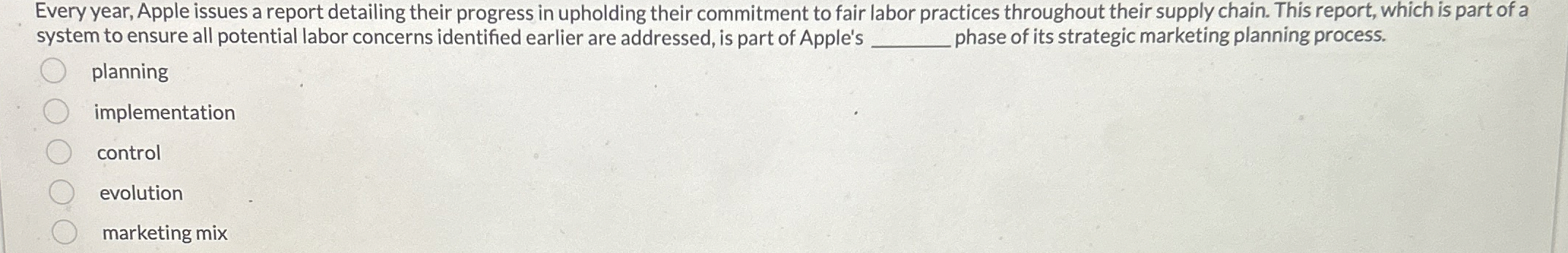  Every year, Apple issues a report detailing their progress in upholding