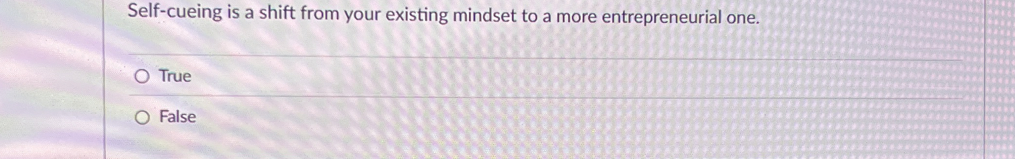  Self-cueing is a shift from your existing mindset to a more