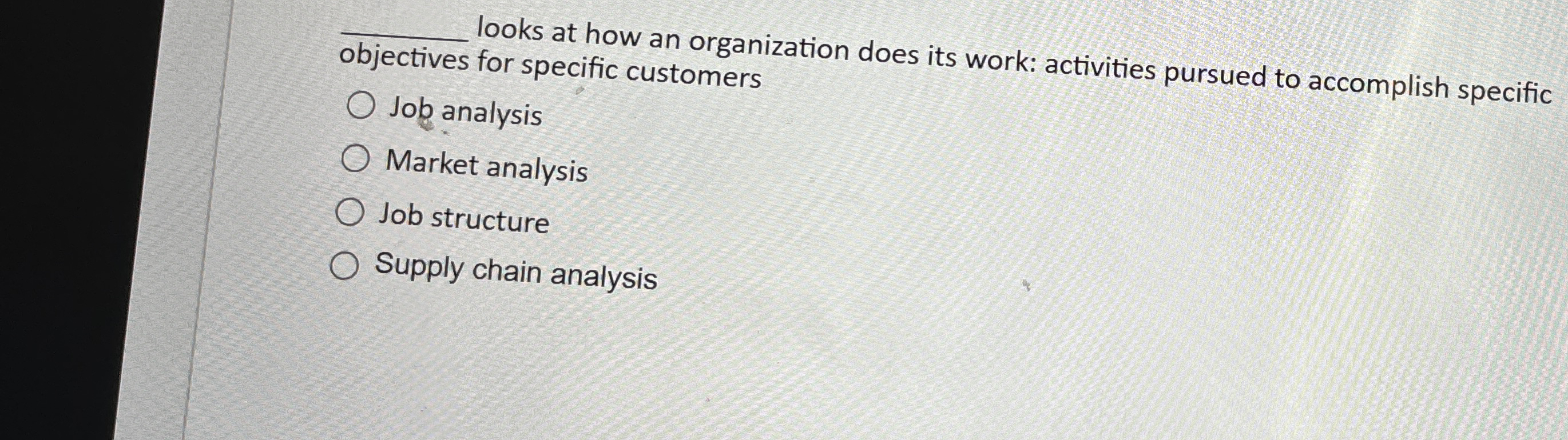  q, looks at how an organization does its work: activities pursued