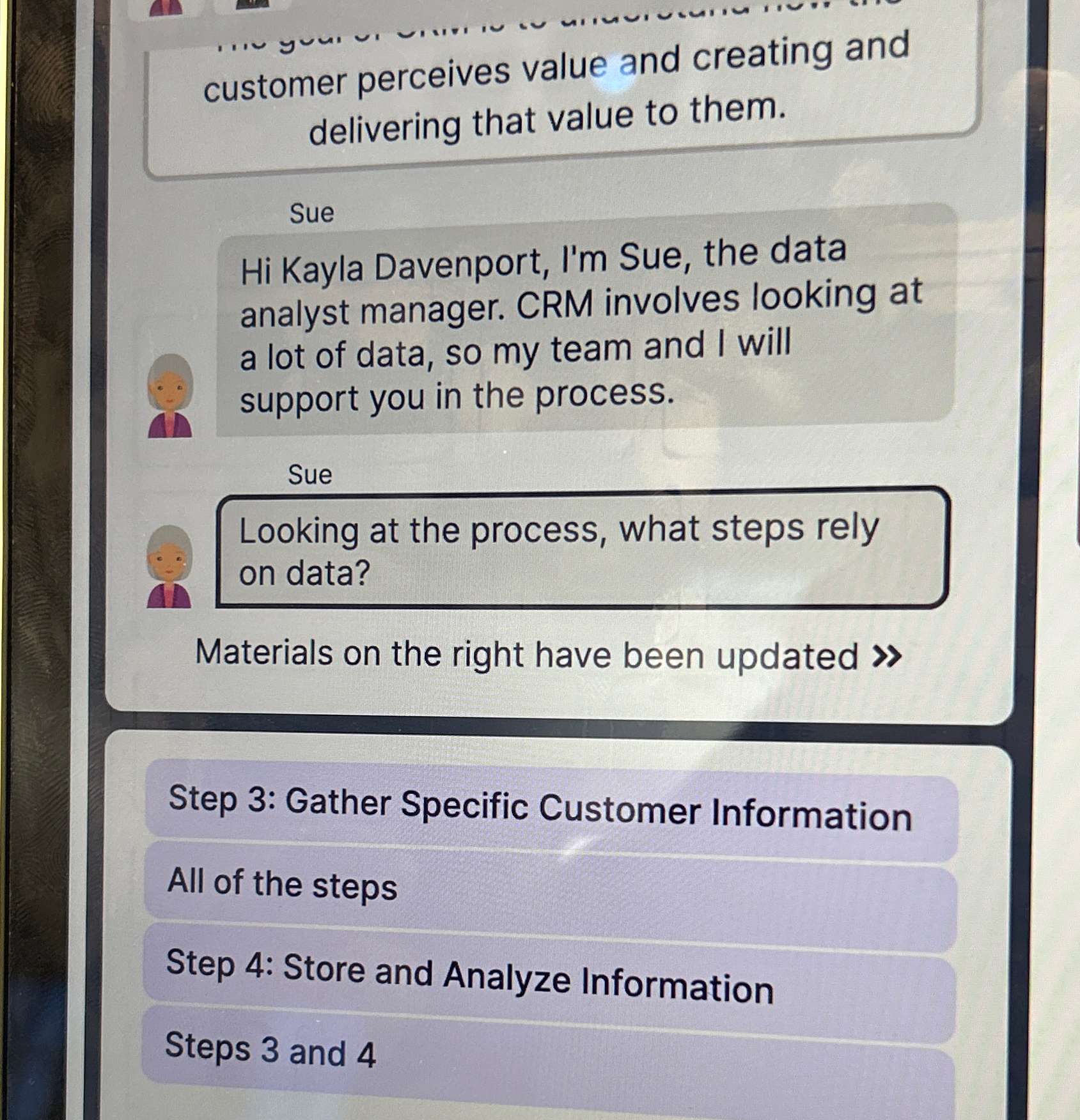  customer perceives value and creating and delivering that value to them.