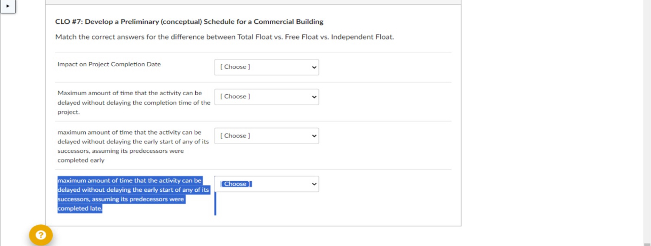  CLO #7: Develop a Preliminary (conceptual) Schedule for a Commercial Building