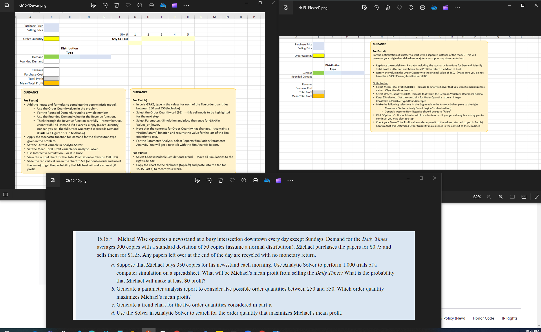  15.15.* Michael Wise operates a newsstand at a busy intersection downtown