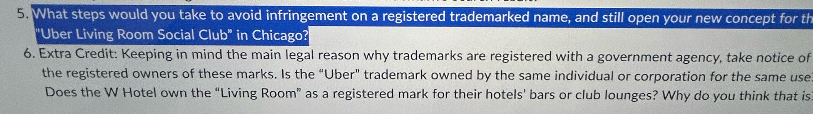  What steps would you take to avoid infringement on a registered