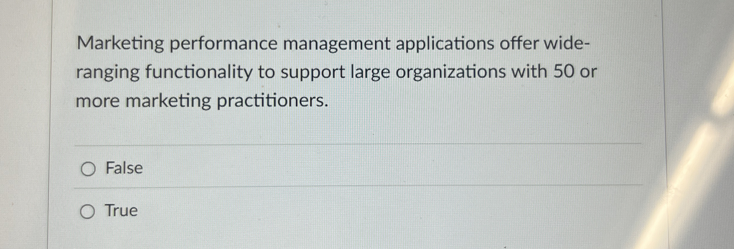  Marketing performance management applications offer wide- ranging functionality to support large