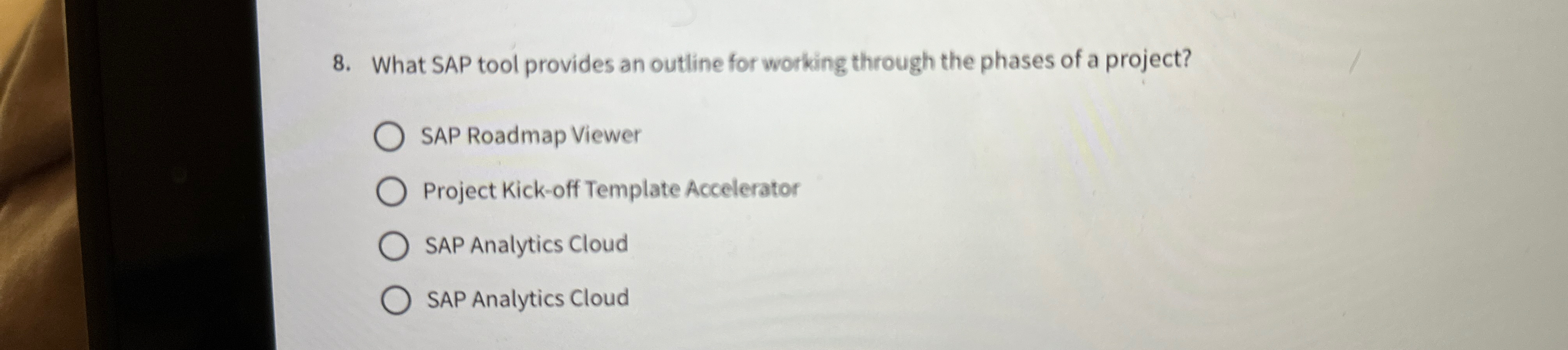  What SAP tool provides an outline for working through the phases