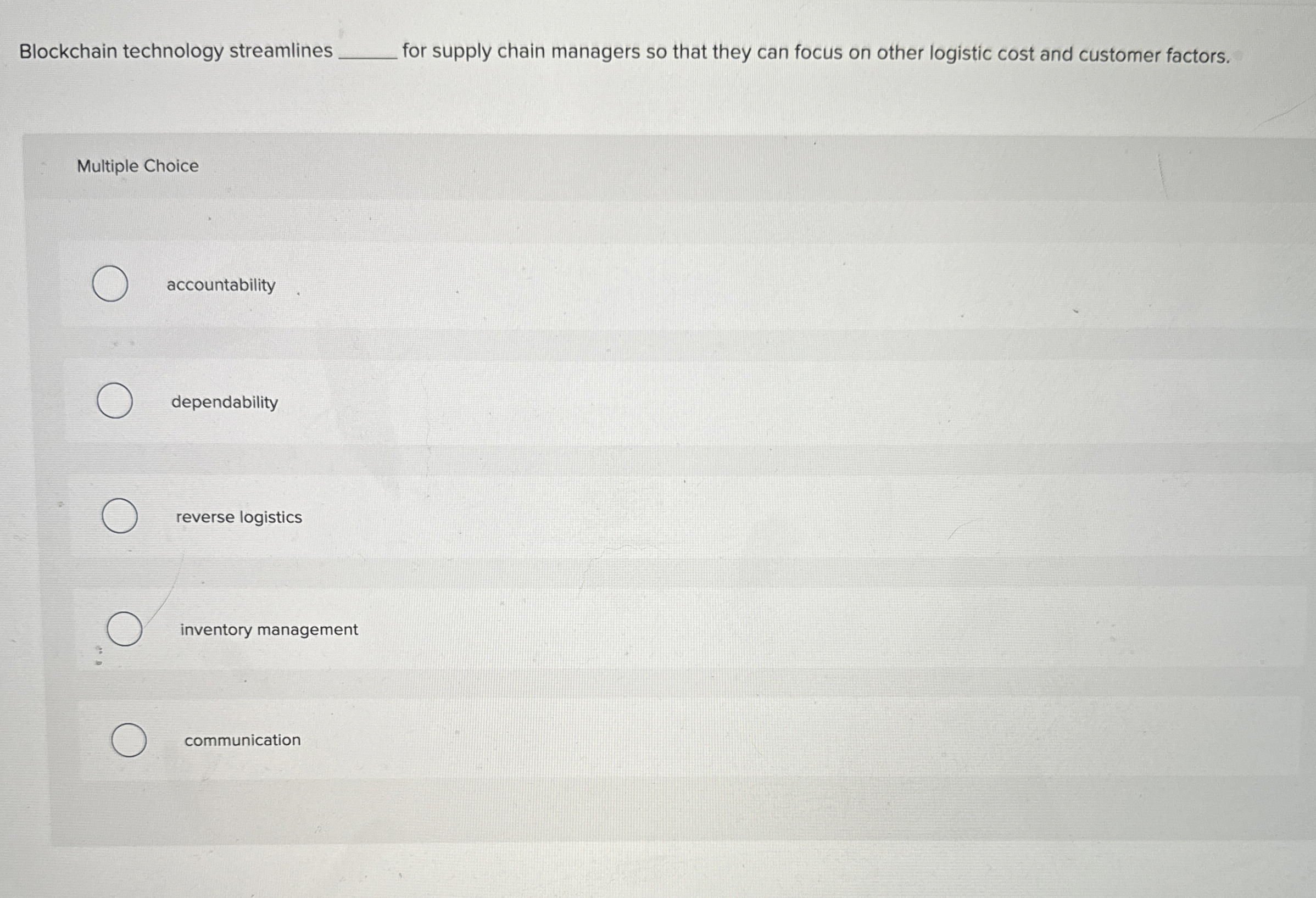  Blockchain technology streamlines for supply chain managers so that they can