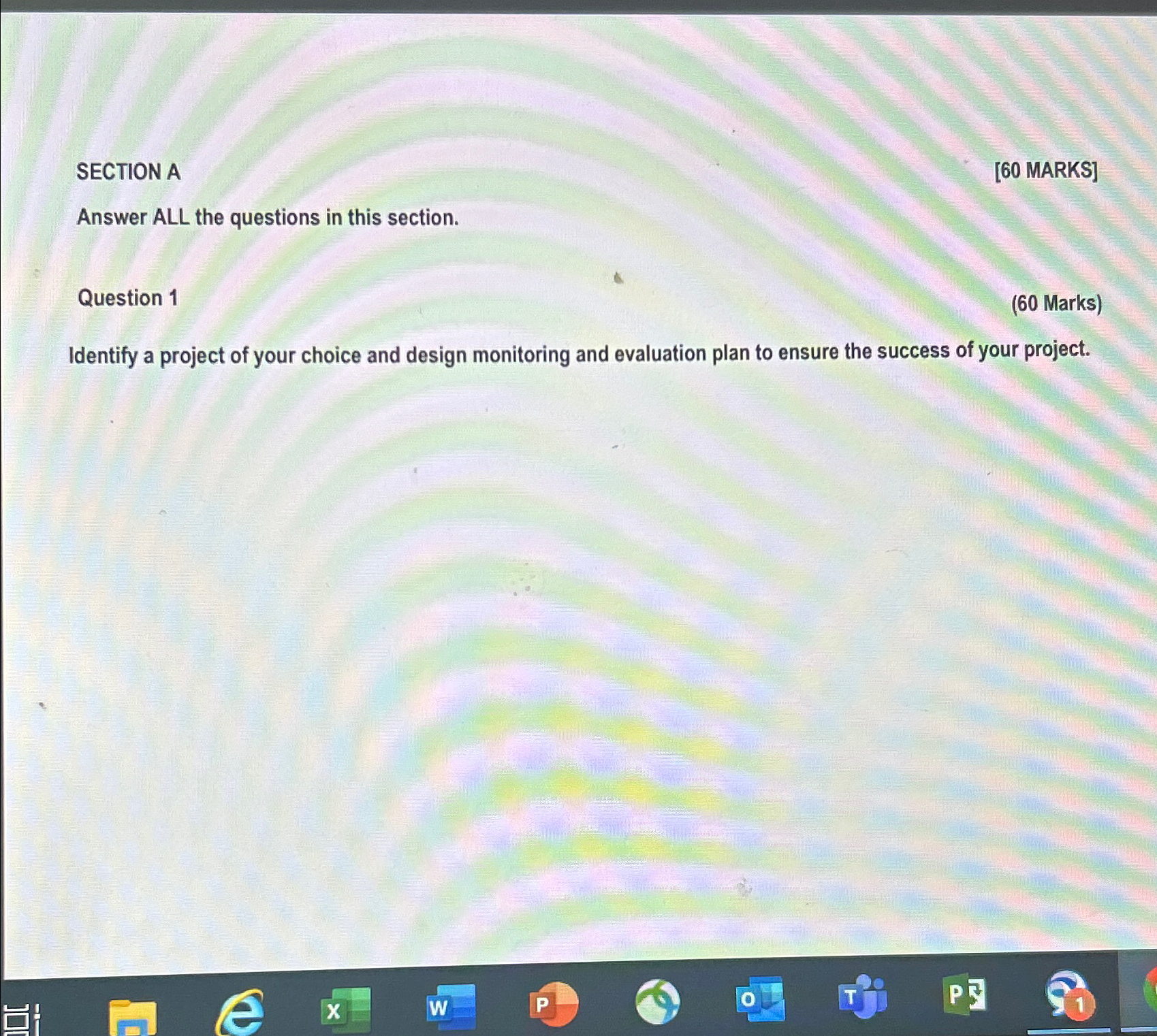  SECTION A [60 MARKS] Answer ALL the questions in this section.