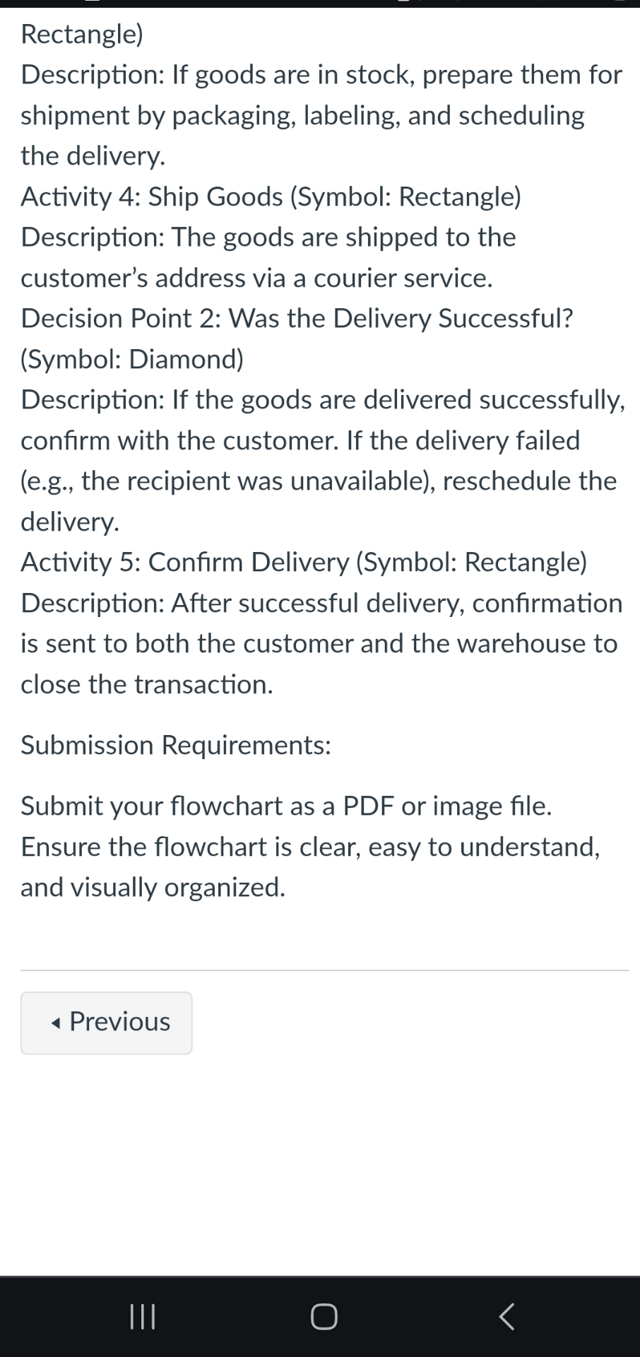  Steps for this. draw it oit Assignment: Flow chart Due Sunday