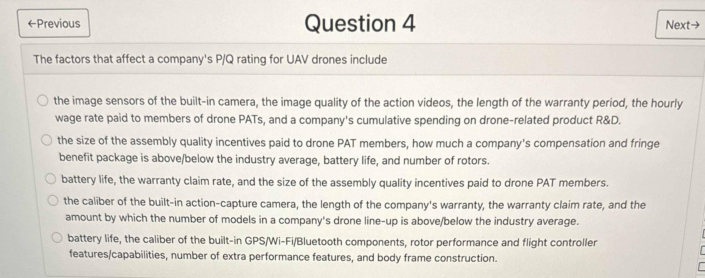  larr Previous Question 4 Next The factors that affect a company's