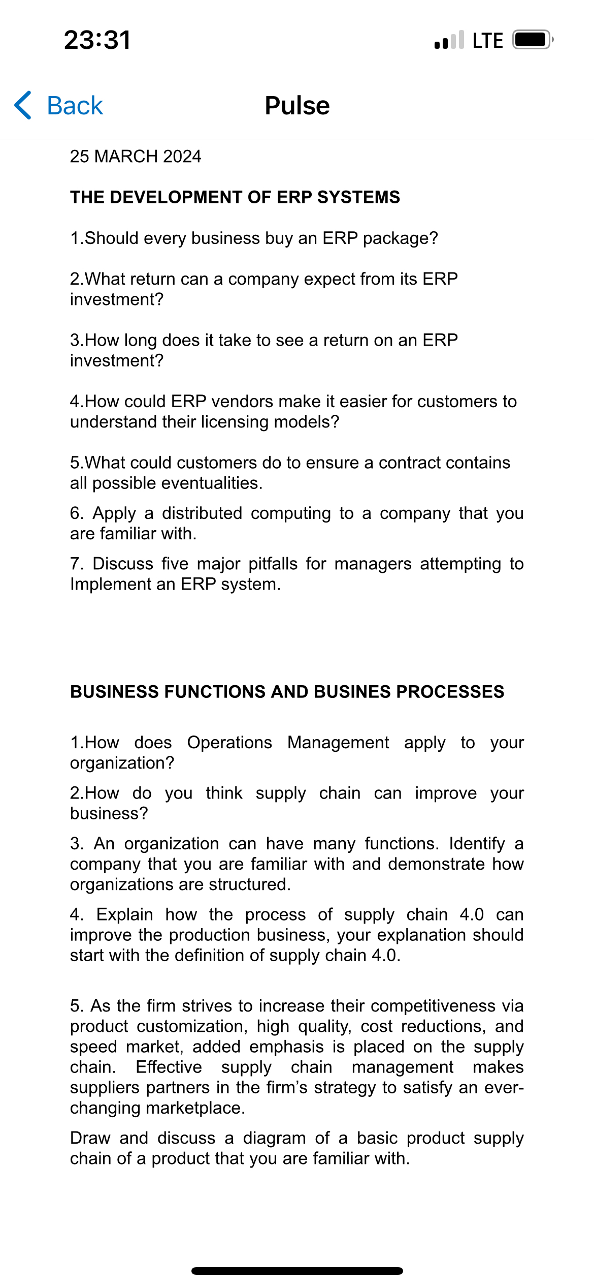  23:31 LTE Back Pulse 25 MARCH 2024 THE DEVELOPMENT OF ERP