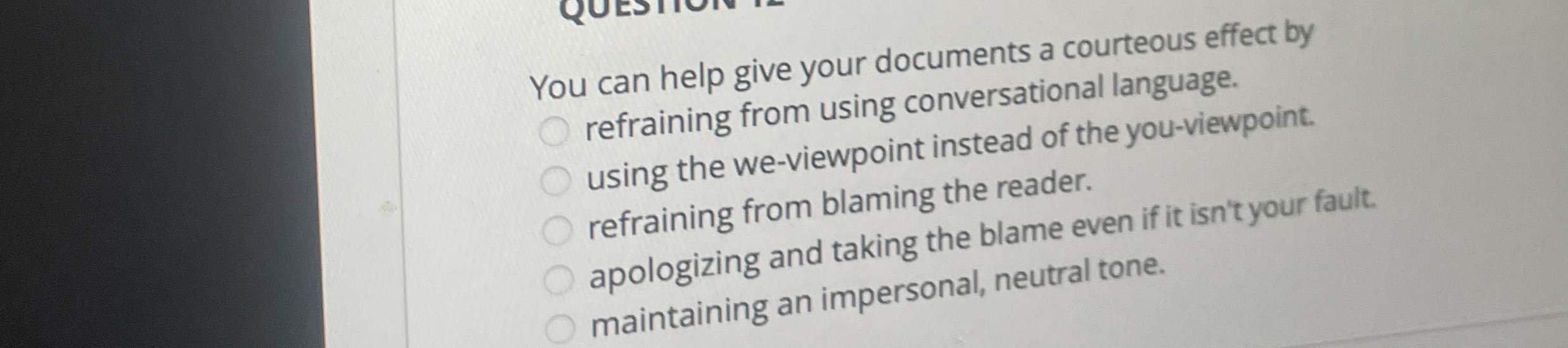  You can help give your documents a courteous effect by q,