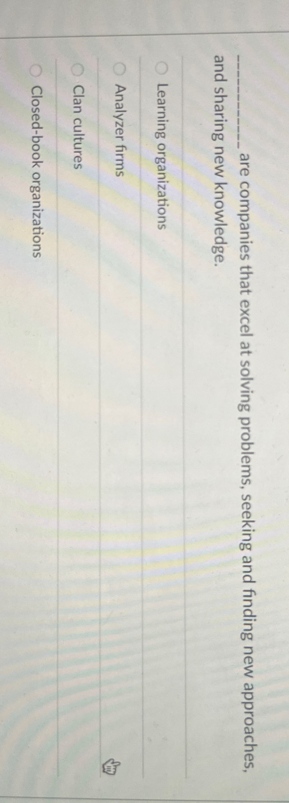  are companies that excel at solving problems, seeking and finding new