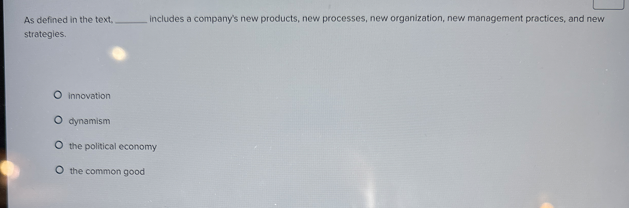  As defined in the text, q, includes a company's new products,