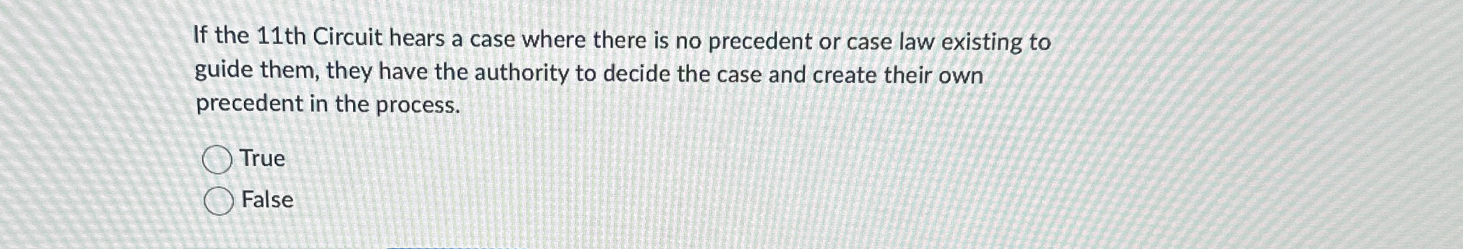  If the 11 th Circuit hears a case where there is