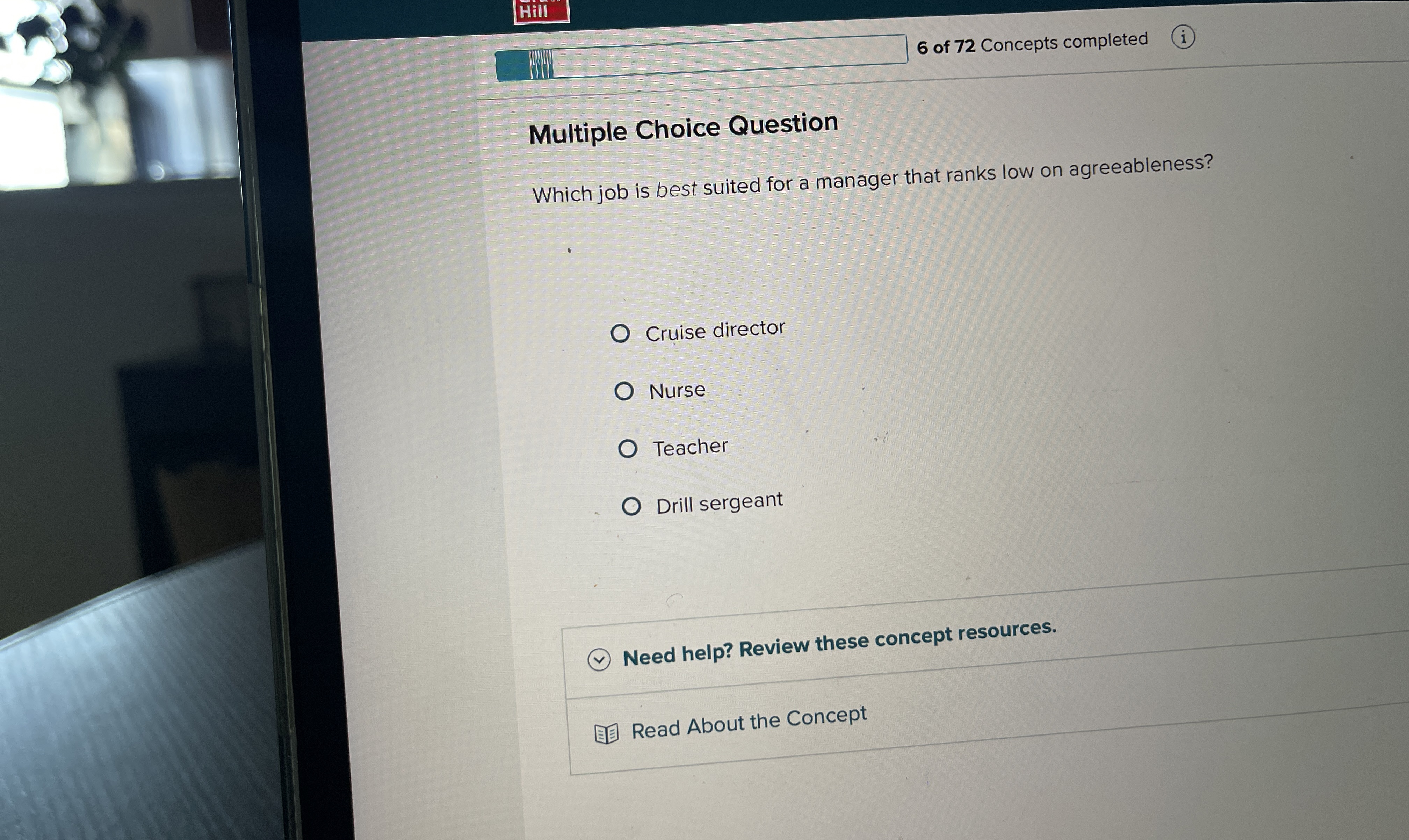  Multiple Choice Question Which job is best suited for a manager