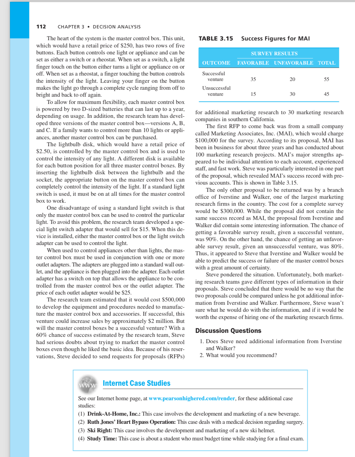  Case Study Blake Electronics In 1979, Steve Blake founded Blake Electronics