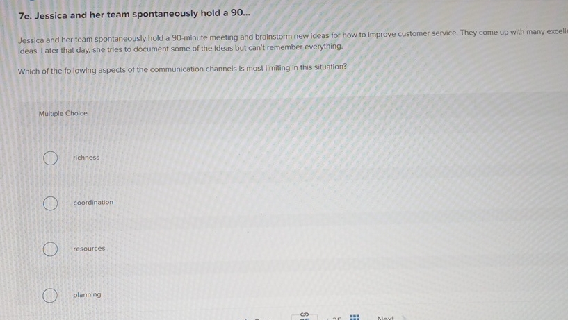  7e. Jessica and her team spontaneously hold a 90... Jessica and