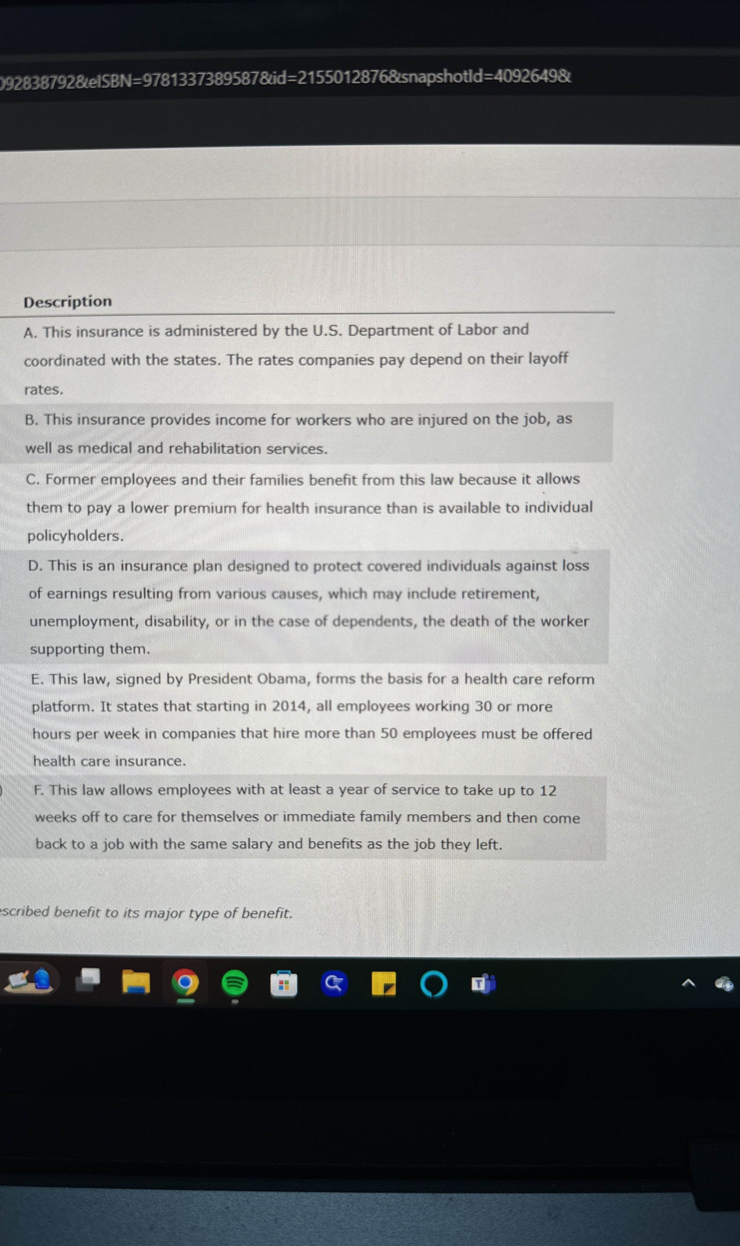  Description A. This insurance is administered by the U.S. Department of