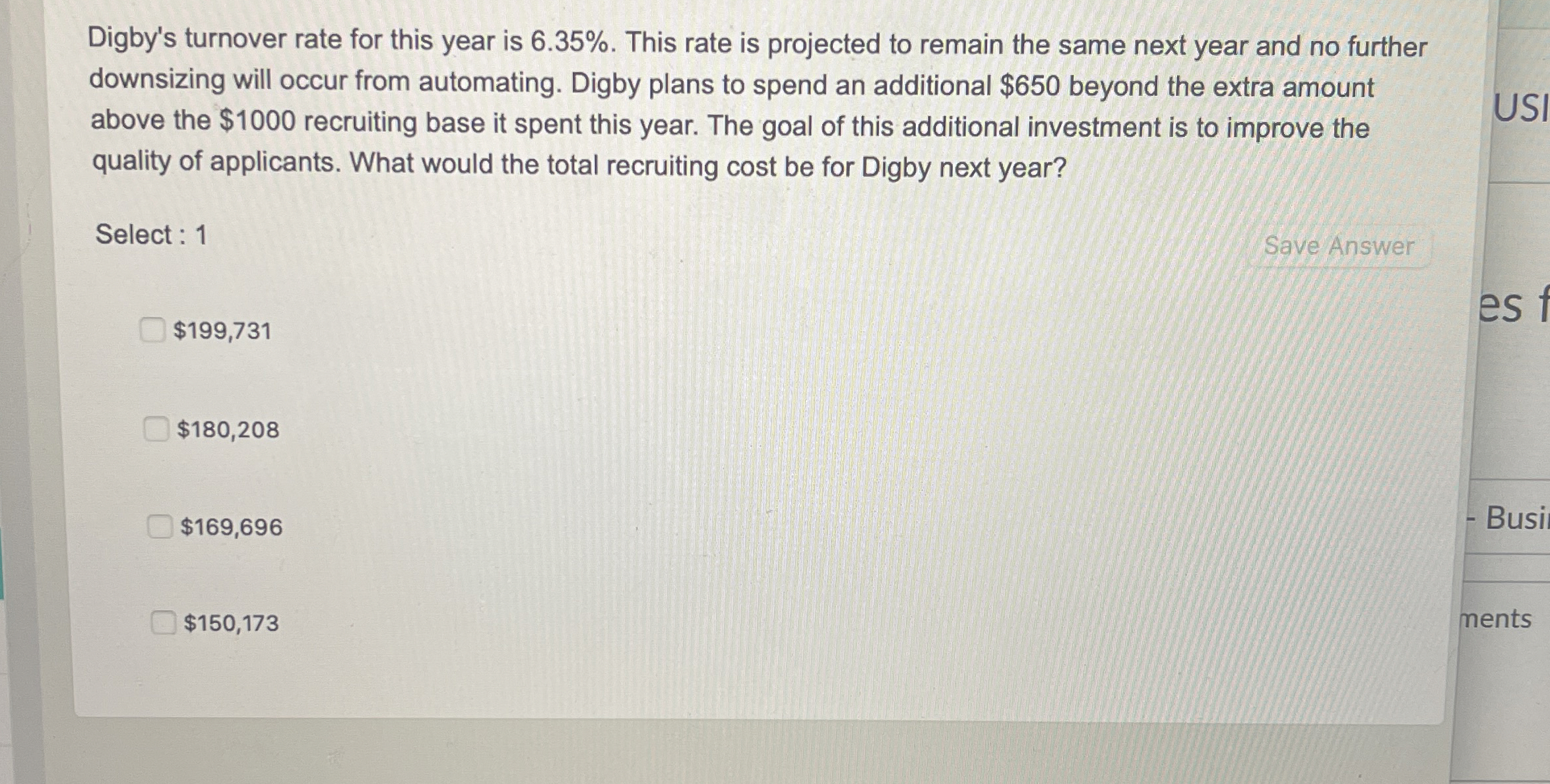  Digby's turnover rate for this year is 6.35%. This rate is