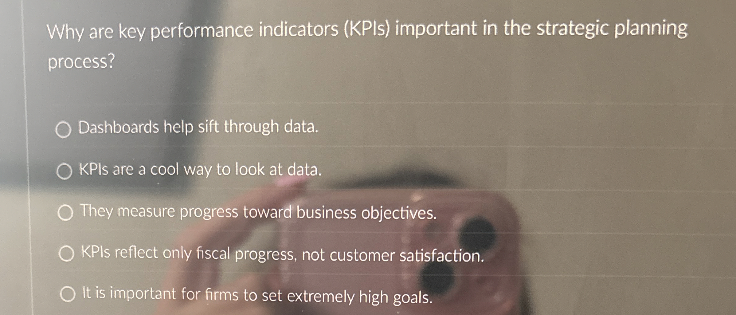  Why are key performance indicators (KPIs) important in the strategic planning