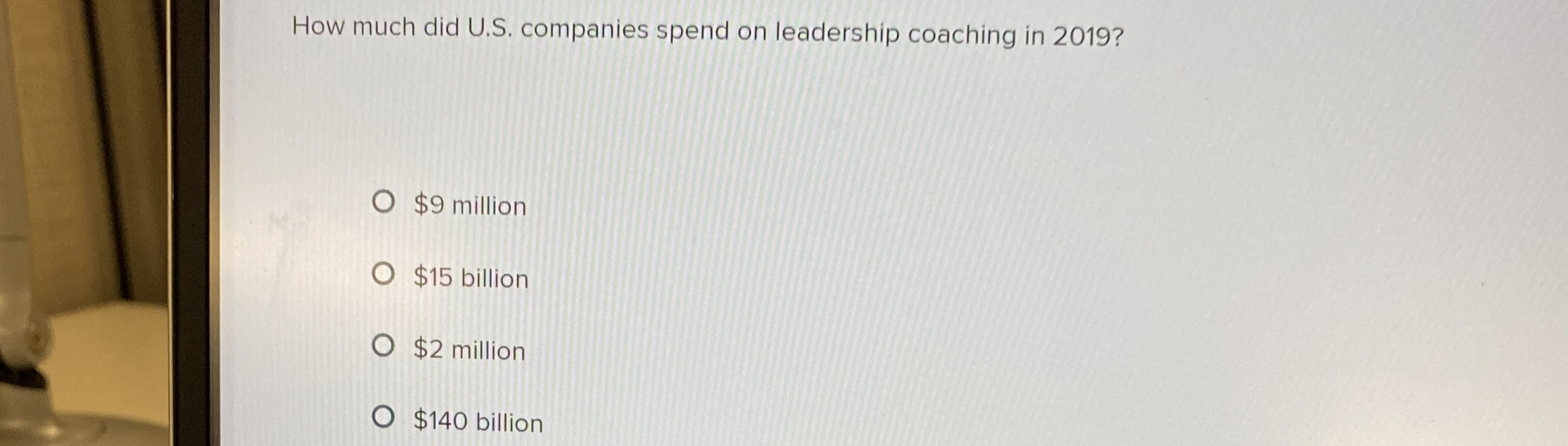  How much did U.S. companies spend on leadership coaching in 2019?