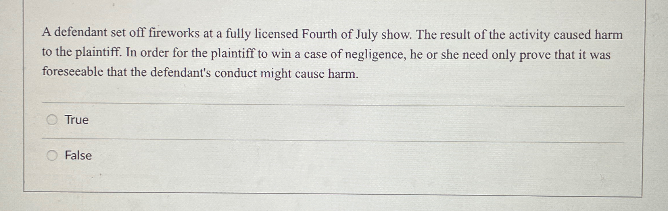  A defendant set off fireworks at a fully licensed Fourth of